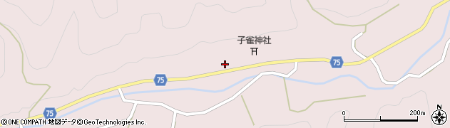 岐阜県飛騨市河合町稲越周辺の地図