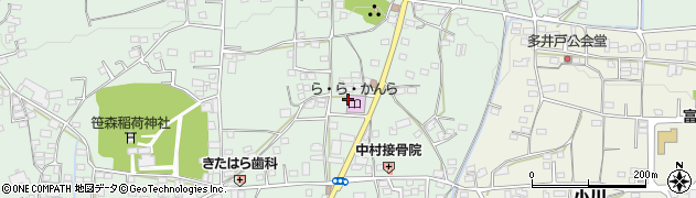 甘楽町　コミュニティ施設周辺の地図