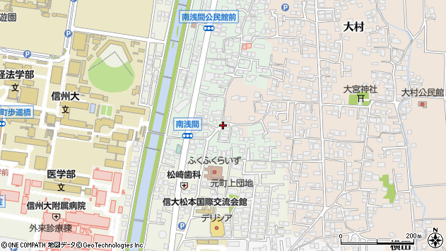 〒390-0306 長野県松本市南浅間の地図