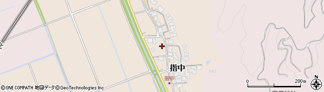 福井県あわら市指中周辺の地図