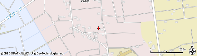 茨城県筑西市犬塚周辺の地図