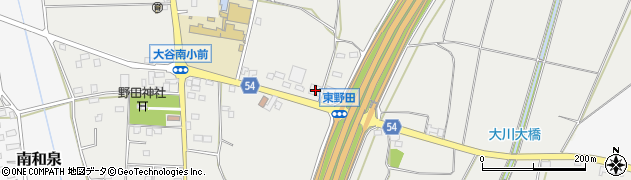 栃木県小山市東野田1612周辺の地図