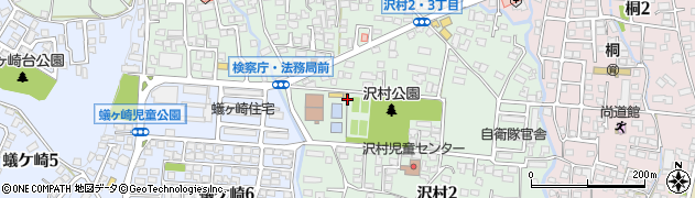 松本市　沢村庭球場周辺の地図