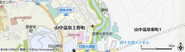 石川県加賀市山中温泉東桂木町ヌ52周辺の地図