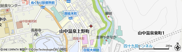 石川県加賀市山中温泉東桂木町ヌ92周辺の地図