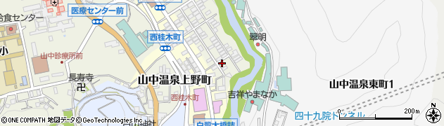 石川県加賀市山中温泉東桂木町ヌ55周辺の地図