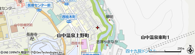 石川県加賀市山中温泉東桂木町ヌ50周辺の地図