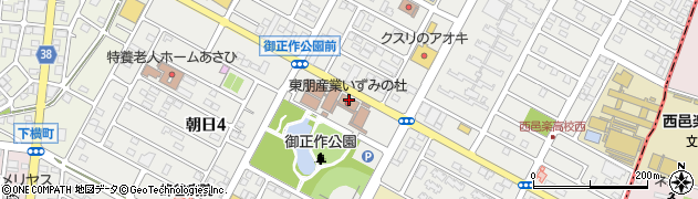 大泉町役場　いずみの杜周辺の地図