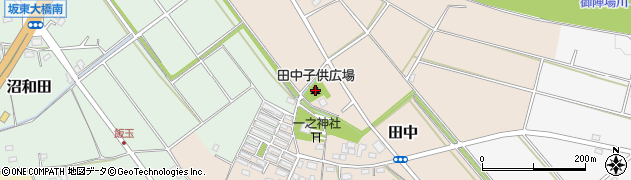 田中子供広場周辺の地図