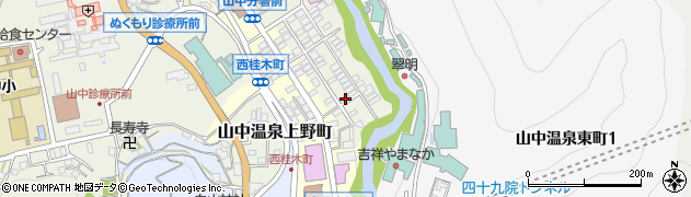 石川県加賀市山中温泉東桂木町ヌ56周辺の地図