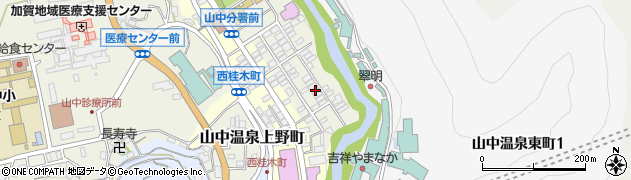 石川県加賀市山中温泉東桂木町ヌ44周辺の地図