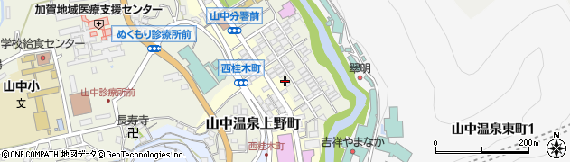石川県加賀市山中温泉東桂木町ヌ85周辺の地図