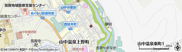 石川県加賀市山中温泉東桂木町ヌ42周辺の地図