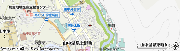 石川県加賀市山中温泉東桂木町ヌ64周辺の地図