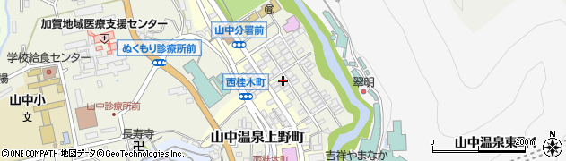 石川県加賀市山中温泉東桂木町ヌ81周辺の地図