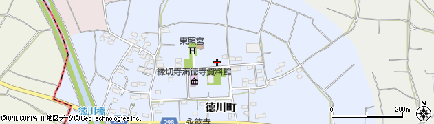 群馬県太田市徳川町388周辺の地図