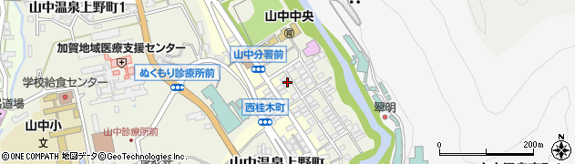 石川県加賀市山中温泉東桂木町ヌ75周辺の地図