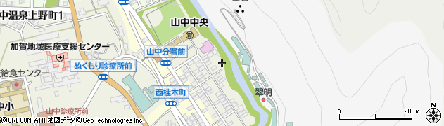 石川県加賀市山中温泉東桂木町ヌ61周辺の地図
