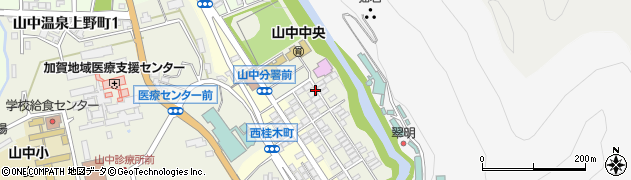 石川県加賀市山中温泉東桂木町（ヌ）周辺の地図
