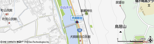 犬飼新田周辺の地図