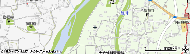 茂木クリーニング店　田篠工場周辺の地図