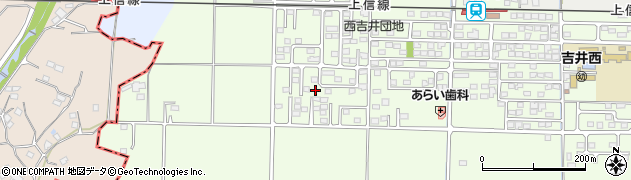 西吉井西公園周辺の地図
