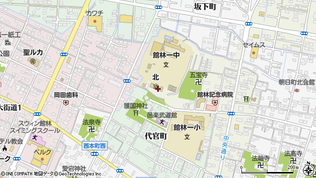 〒374-0068 群馬県館林市台宿町の地図