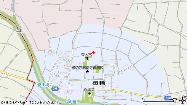 〒370-0425 群馬県太田市徳川町の地図