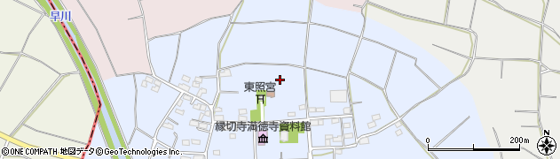 群馬県太田市徳川町周辺の地図