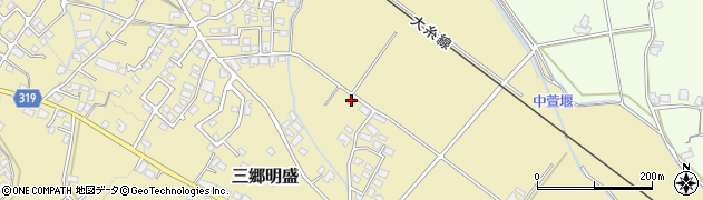 長野県安曇野市三郷明盛613周辺の地図