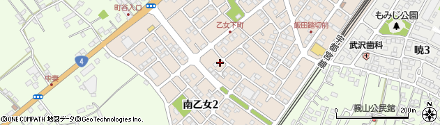 栃木県小山市南乙女周辺の地図