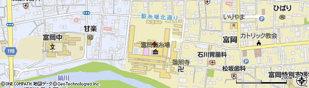 富岡製糸場周辺の地図