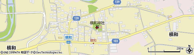 長野県佐久市横和周辺の地図