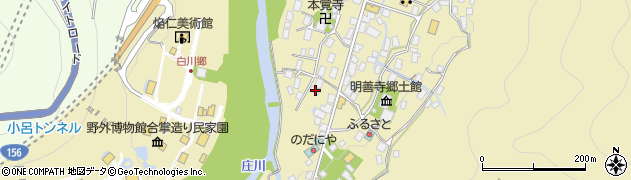 岐阜県大野郡白川村荻町457周辺の地図