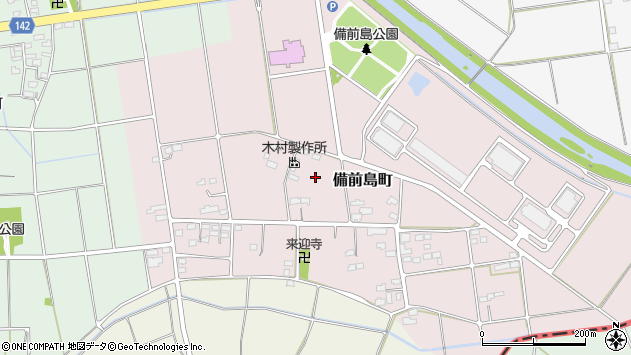 〒370-0404 群馬県太田市備前島町の地図