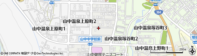 石川県加賀市山中温泉加美谷台周辺の地図