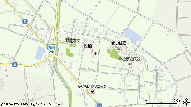 〒300-4541 茨城県筑西市松原の地図