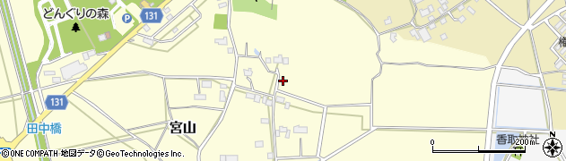 茨城県筑西市宮山861周辺の地図