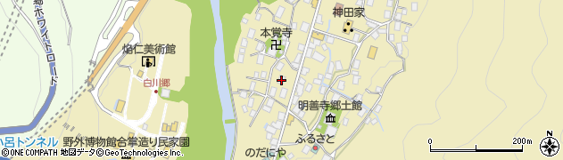 岐阜県大野郡白川村荻町101周辺の地図