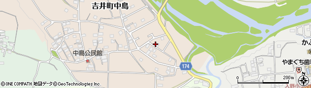 群馬県高崎市吉井町中島100周辺の地図