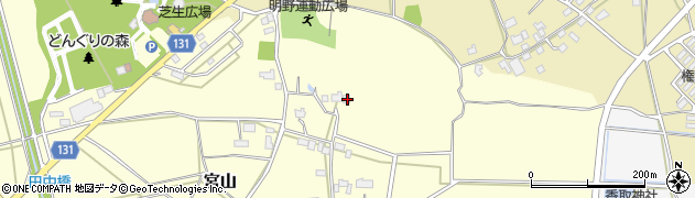 茨城県筑西市宮山39周辺の地図