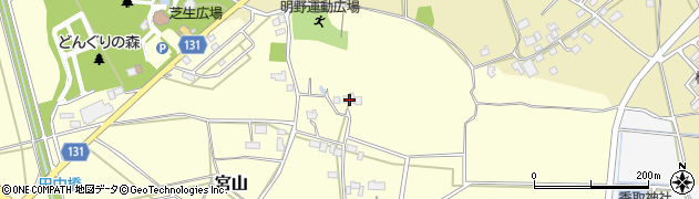 茨城県筑西市宮山36周辺の地図