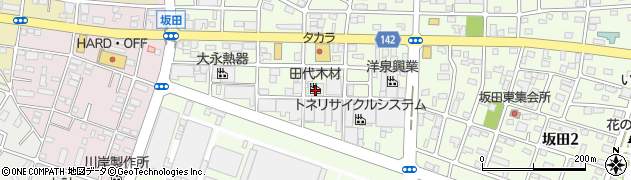田代木材有限会社周辺の地図