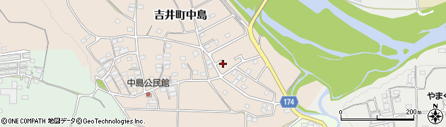群馬県高崎市吉井町中島128周辺の地図