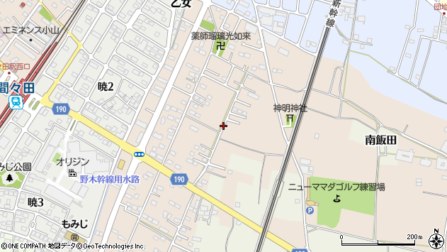〒329-0212 栃木県小山市平和の地図