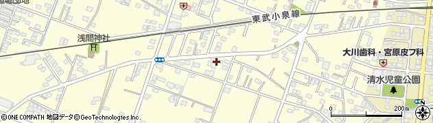 邑楽町ガラス緊急隊・本中野センター周辺の地図