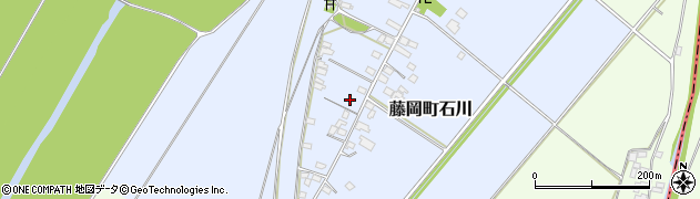 栃木県栃木市藤岡町石川周辺の地図