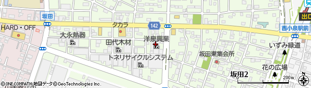 洋泉興業株式会社　建設部周辺の地図