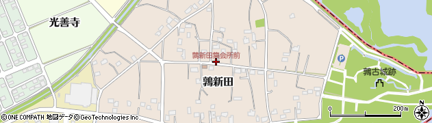 鶉新田集会所前周辺の地図