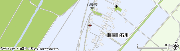 栃木県栃木市藤岡町石川464周辺の地図